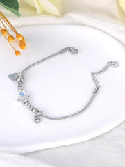 Blue Hand Charm Bracelet