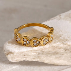 Heart Shaped Zirconia Ring