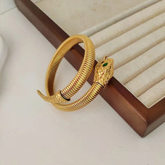 Green Eye Snake Bangle