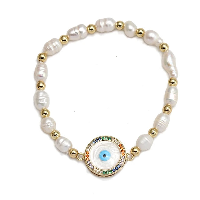 Evil Eye Bead Bracelet