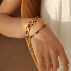 Lapis Lazzuli Drop Bracelet