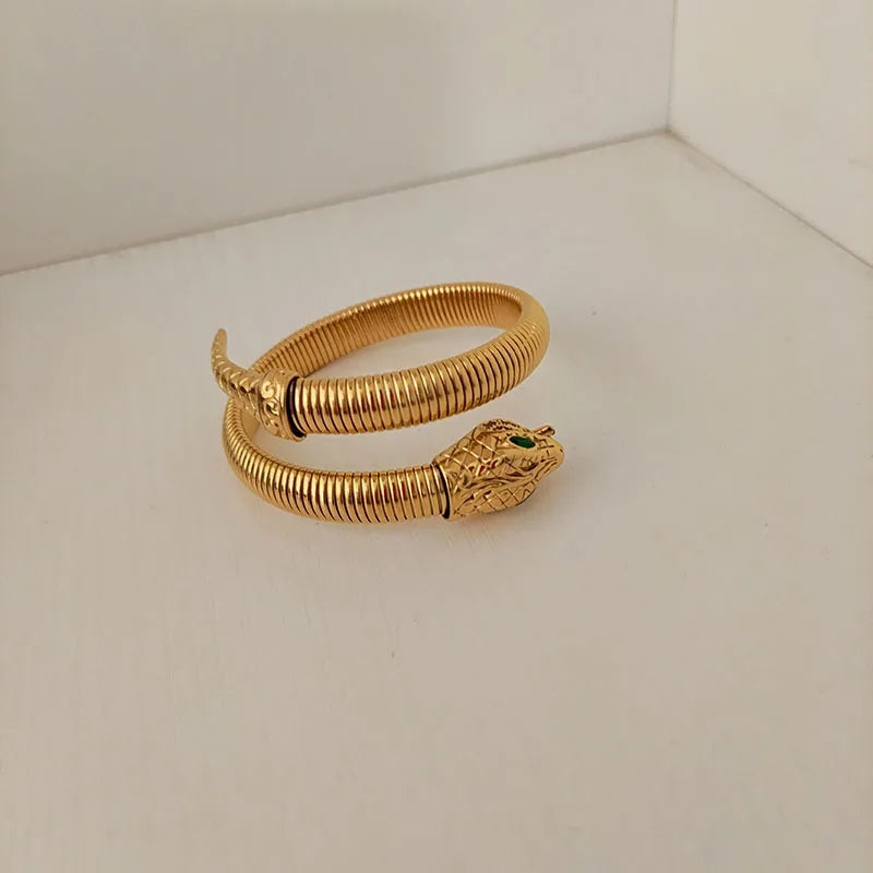 Green Eye Snake Bangle