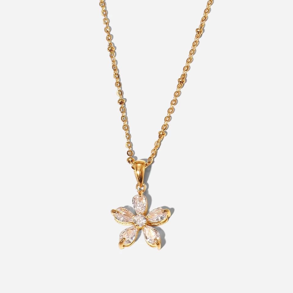 Five Petal Flower Pendant