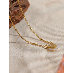 Flower Pendant Gold Chain Necklace