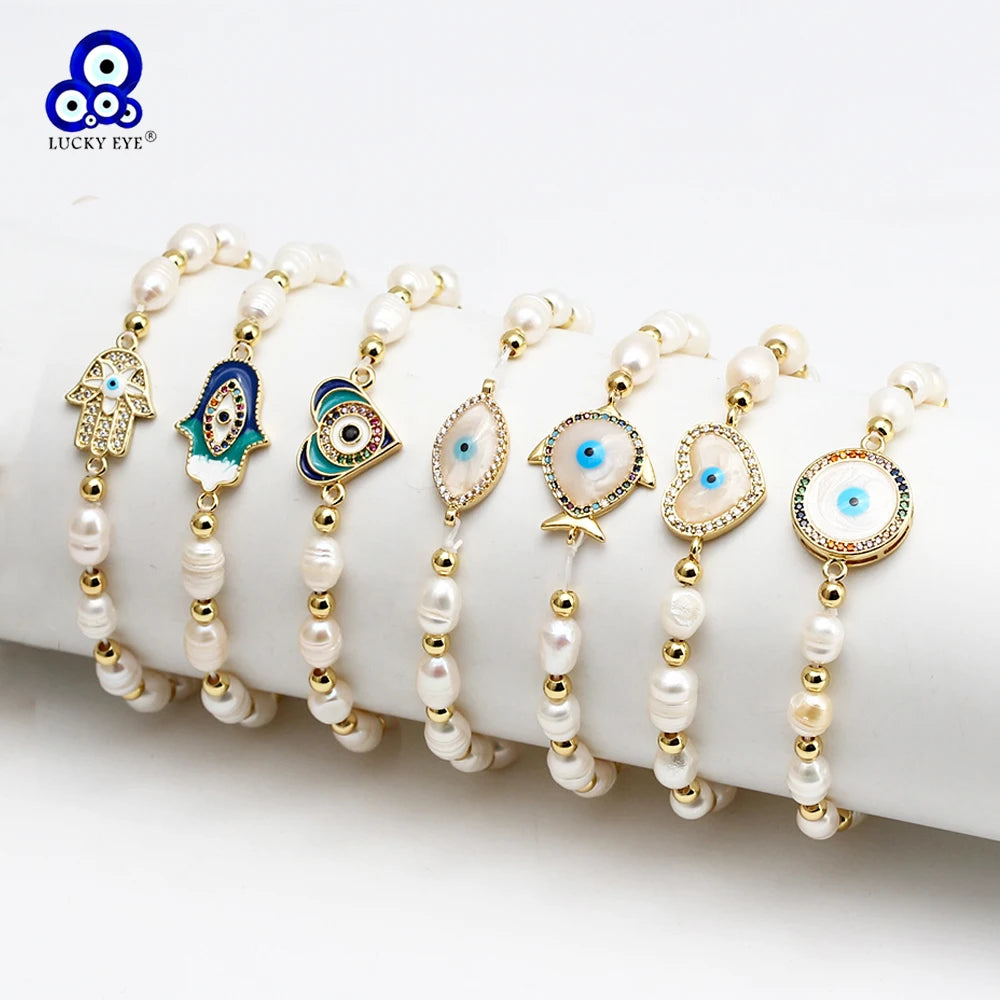 Evil Eye Bead Bracelet