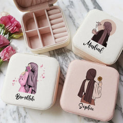 Personalised Travel Size Hijabi Jewellery Case