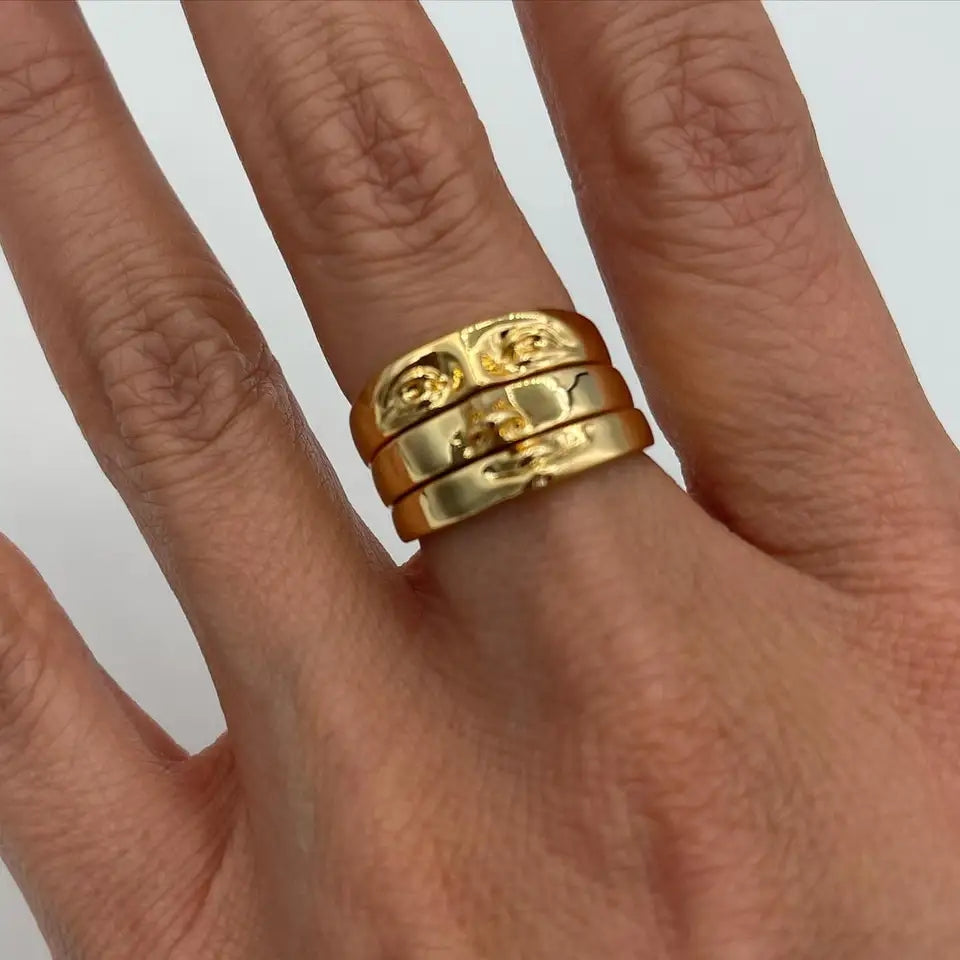 Face Stack Ring