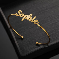 Customised Gold Adjustable Bangle