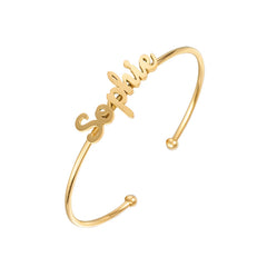 Customised Gold Adjustable Bangle