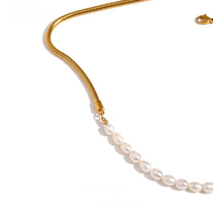 Pearl Chain Necklace Temprament