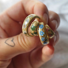 Handpainted Glazed Earrings