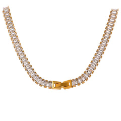 Shiny Cubic Zirconia Necklace