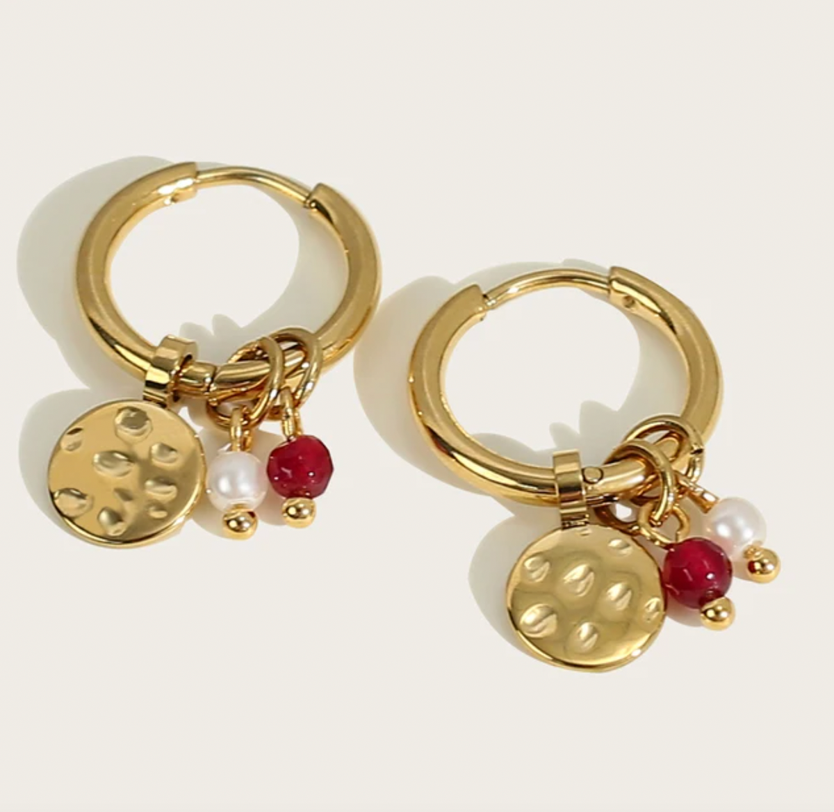 Gold Plated Hoop Earrings