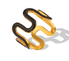 Enamel Wavy Finger Rings