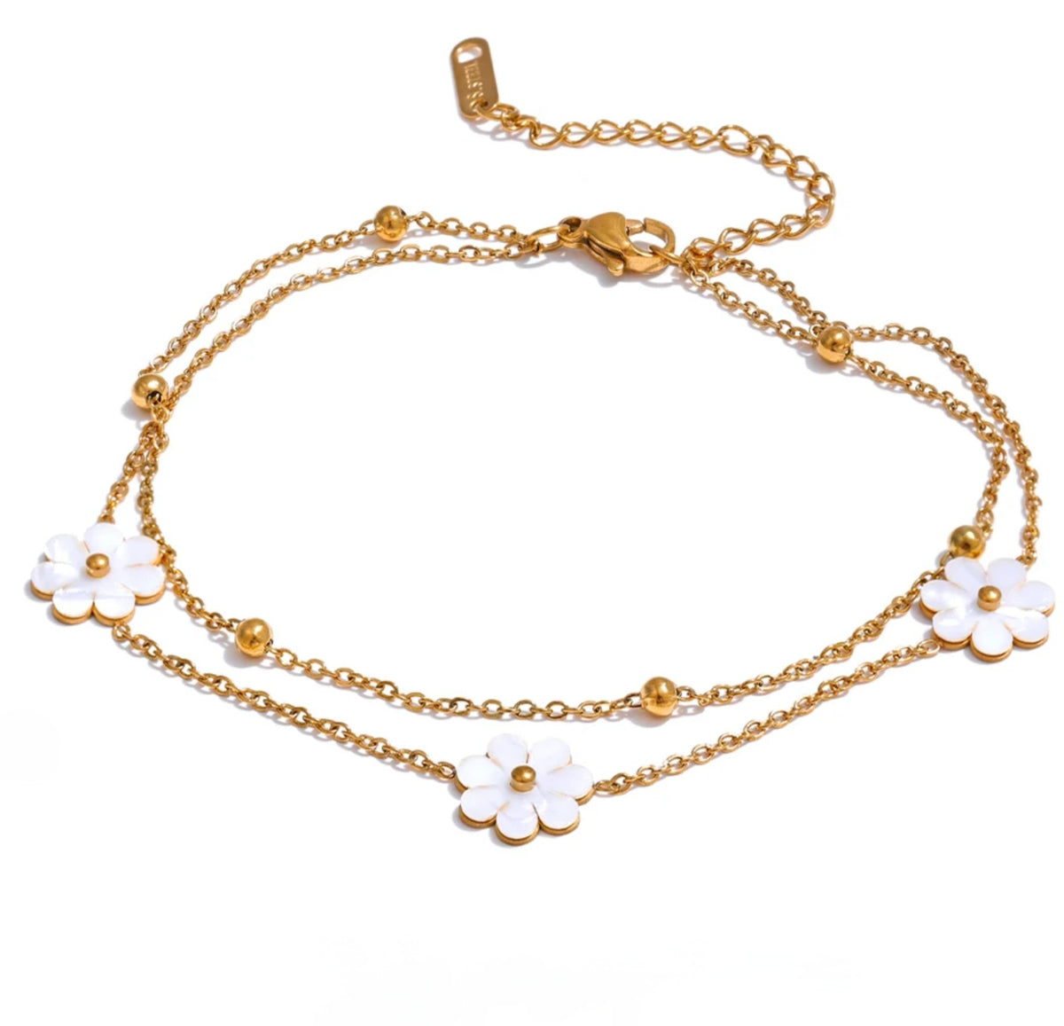 Shell Flower Anklet